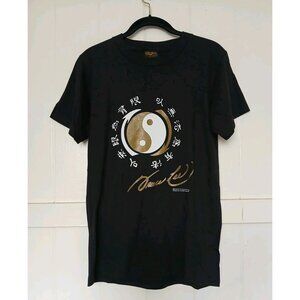Bruce Lee 1997 Graphic Logo T Shirt Large Changes Tag Single Stitch Black Cotton